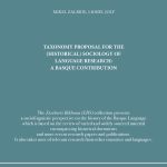 TAXONOMY PROPASAL FOR THE (HISTORICAL) SOCIOLOGY OF LANGUAGE RESEARCH