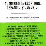 CUADERNO DE ESCRITURA INFANTIL Y JUVENIL
