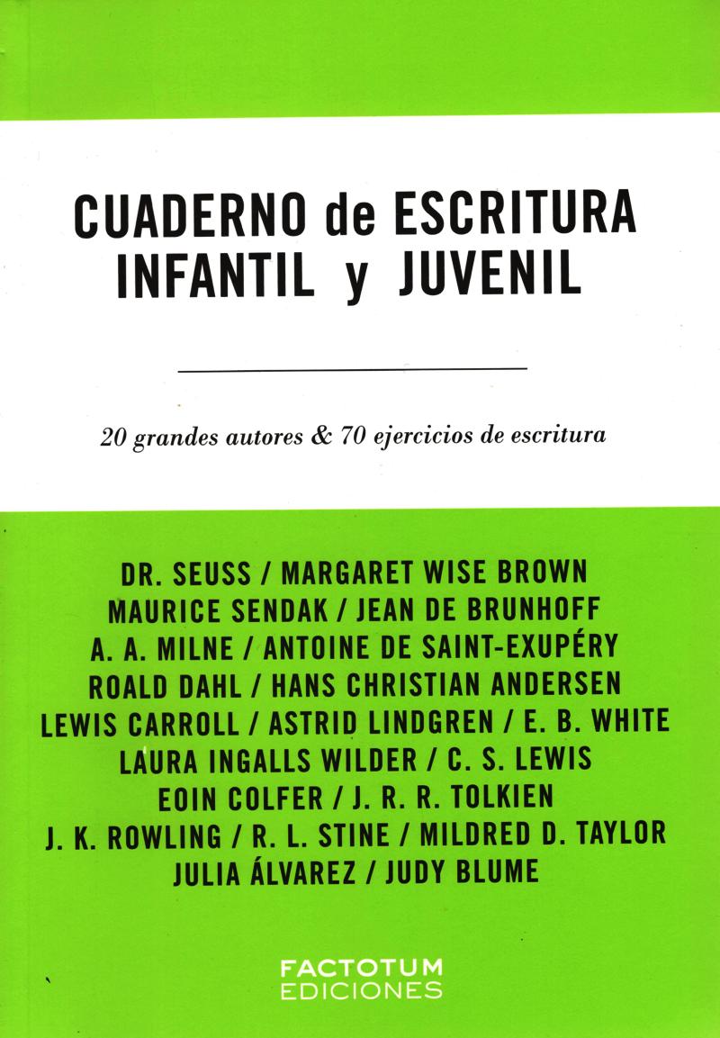 CUADERNO DE ESCRITURA INFANTIL Y JUVENIL